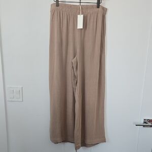 Z Supply Iced Coffee Scout Linen Rayon Pants